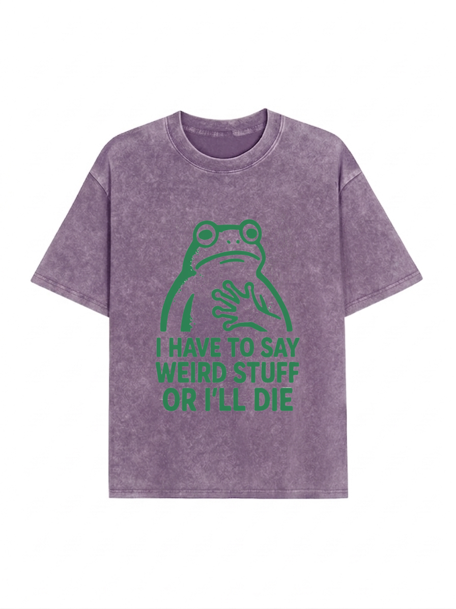 Weird Frog Funny Meme Shirt Classic T-Shirt PT442