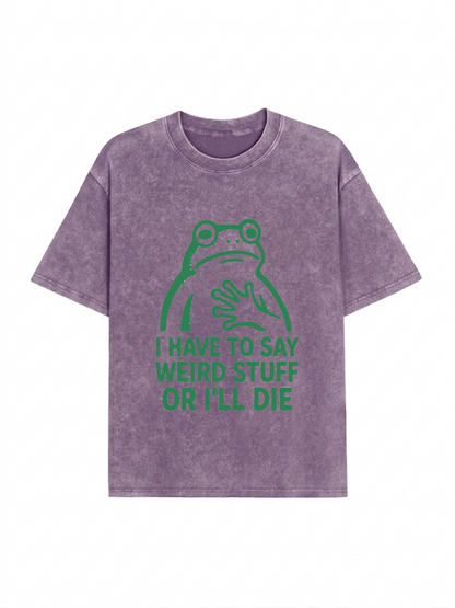 Weird Frog Funny Meme Shirt Classic T-Shirt PT442