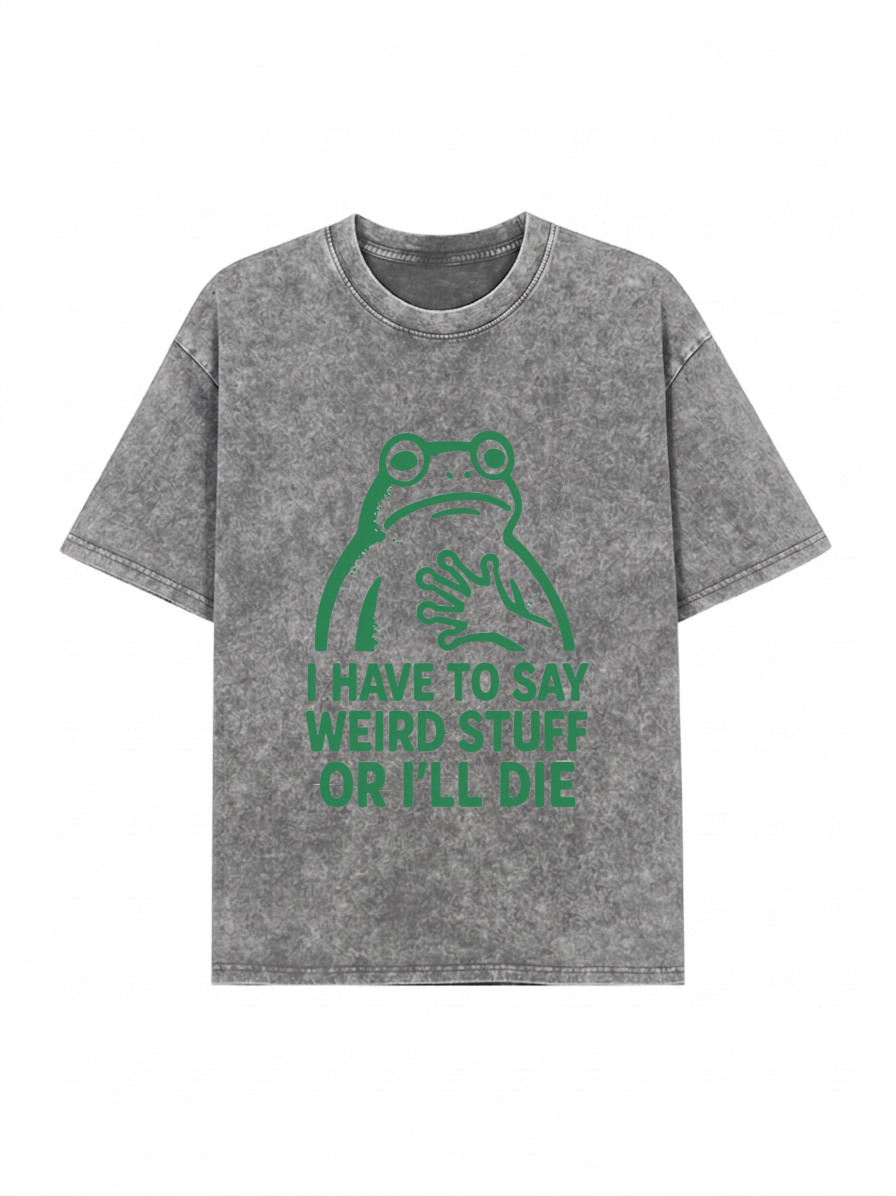 Weird Frog Funny Meme Shirt Classic T-Shirt PT442