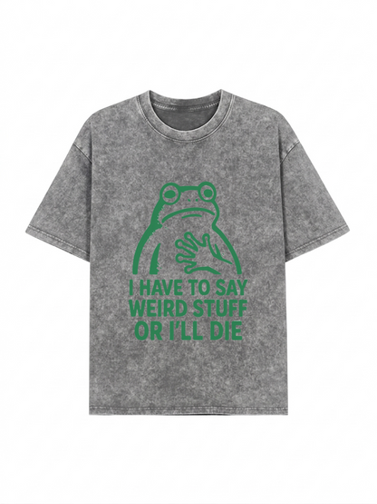 Weird Frog Funny Meme Shirt Classic T-Shirt PT442