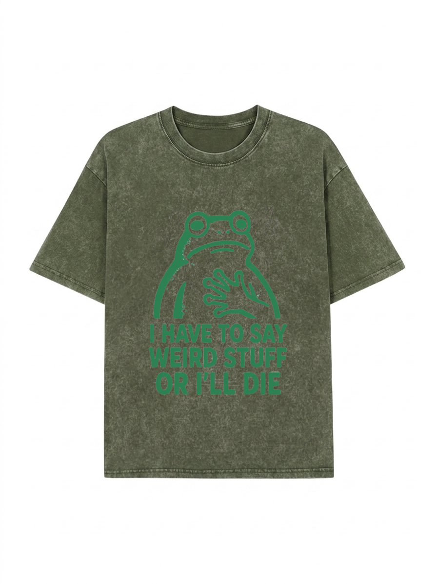 Weird Frog Funny Meme Shirt Classic T-Shirt PT442