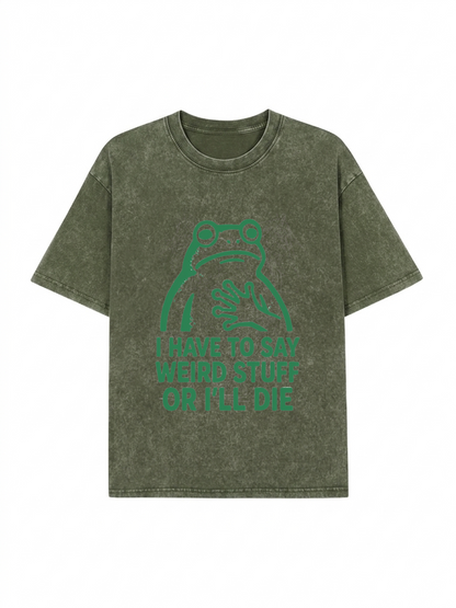 Weird Frog Funny Meme Shirt Classic T-Shirt PT442