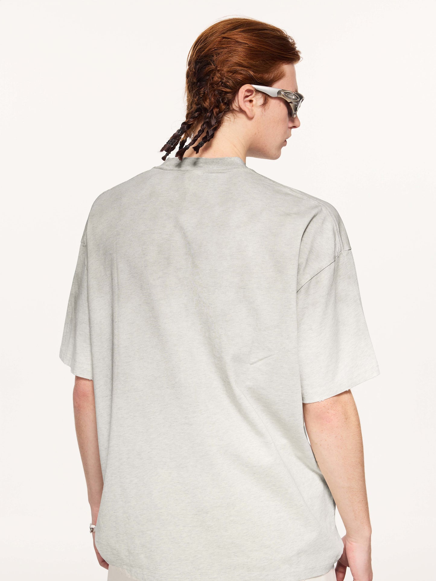 Vintage Distressed Slub Cotton Washed T-shirt