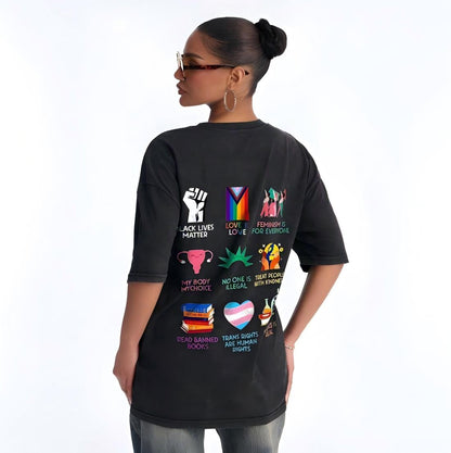 Big Fan of Human Rights Washed T-Shirt PT396