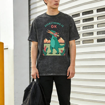 Everything is Ok Washed T-Shirt PT006