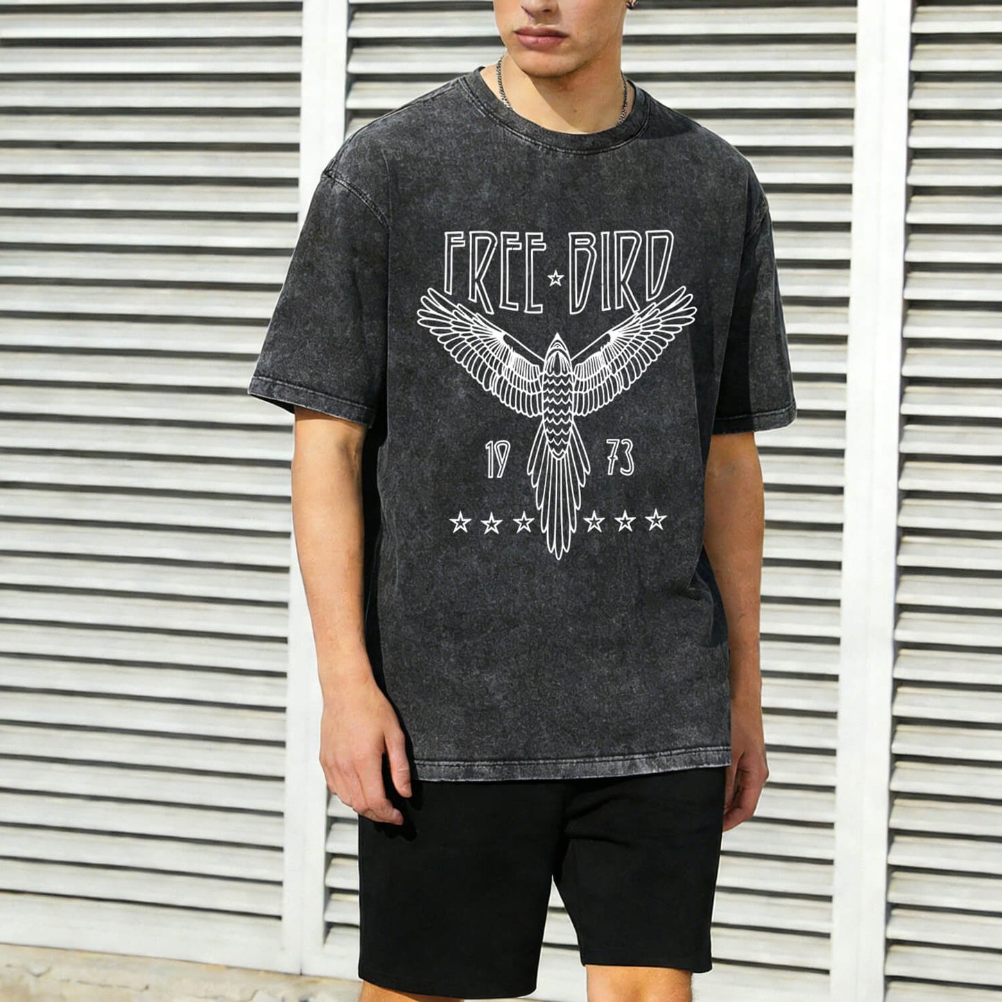 Free Bird Washed T-Shirt PT009