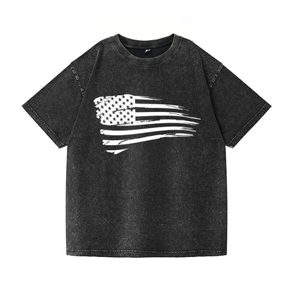 American Flag Washed T-Shirt PT011