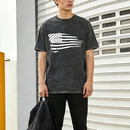 American Flag Washed T-Shirt PT011