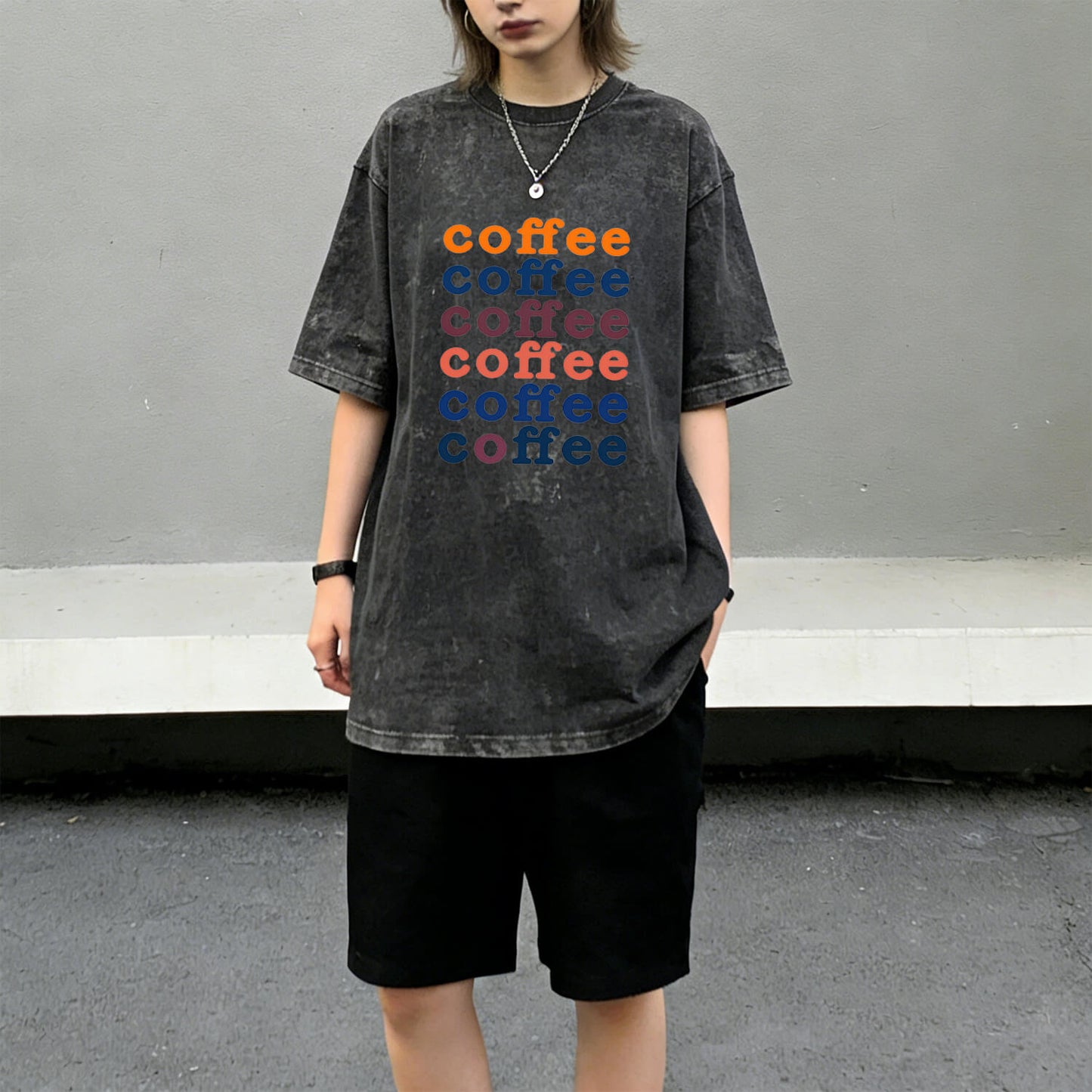 Coffee Washed T-Shirt PT013