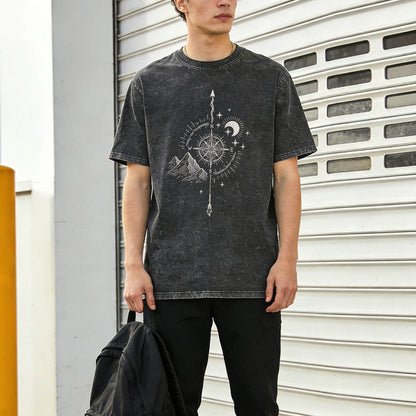 Compass Washed T-Shirt PT014