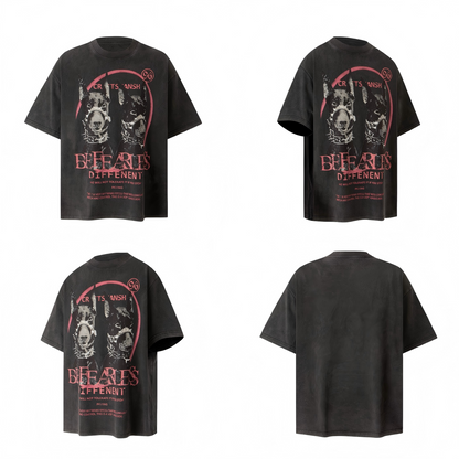 Doberman Dog Graphic Washed T-Shirt