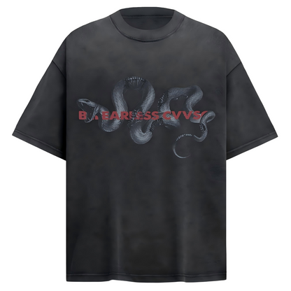 Snake Graphic Vintage Washed T-Shirt