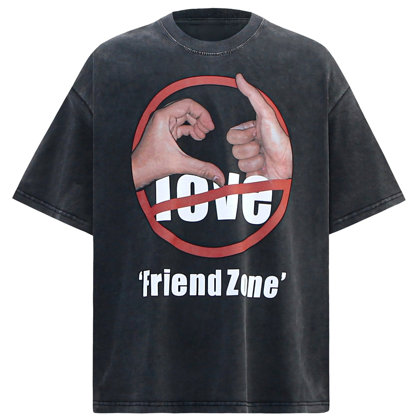 Vintage Friend Zone Graphic Washed T-Shirt