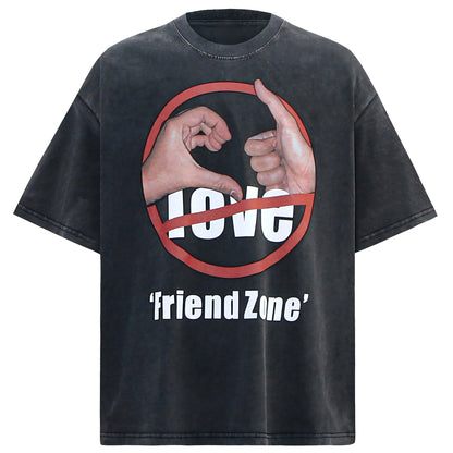 Vintage Friend Zone Graphic Washed T-Shirt