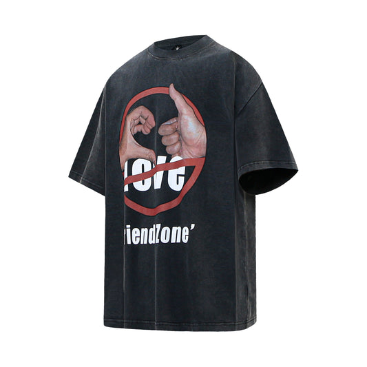 Vintage Friend Zone Graphic Washed T-Shirt