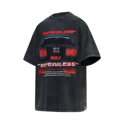 GT-R Car JDM Streetwear Graphic Washed T-Shirt
