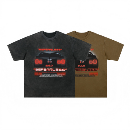 GT-R Car JDM Streetwear Graphic Washed T-Shirt