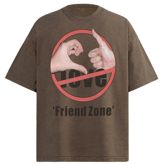 Vintage Friend Zone Graphic Washed T-Shirt