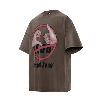 Vintage Friend Zone Graphic Washed T-Shirt