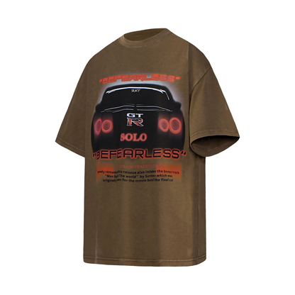 GT-R Car JDM Streetwear Graphic Washed T-Shirt