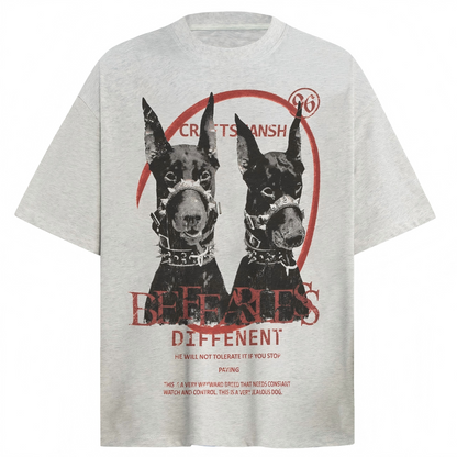 Doberman Dog Graphic Washed T-Shirt