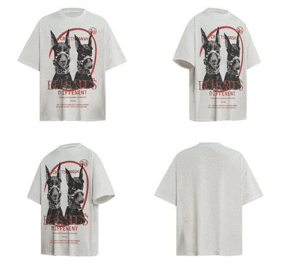Doberman Dog Graphic Washed T-Shirt
